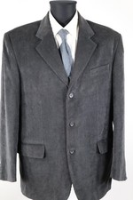 c.comberti schwarzgraues Cord-Sakko Gr.50/M Polyester Polyamid Top Zustand