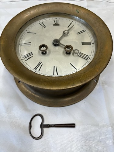 Antike schiffsglockenuhr hms - antike,