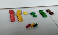 Stecker/Querlochstecker/Kupplungen -Sortiment - 43 Stück/ 4 Farben, neuwertig ,