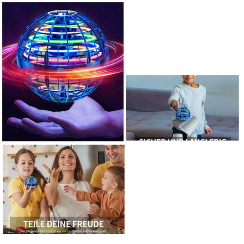Led hoverball fliegender ball - led,