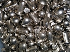 50 Stück Kerbnägel Halbrundkerbnägel DIN1476 4x8 mm Vollnieten Kerbnieten Nieten