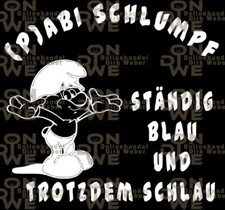 Aufkleber abi schlumpf - aufkleber, "