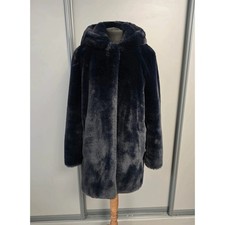 Sandro Honey faux-fur coatsize