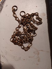 VINTAGE ANTIK MESSING BILD SPIEGEL KETTE AUFHÄNGER BELEUCHTUNG 56 Zoll