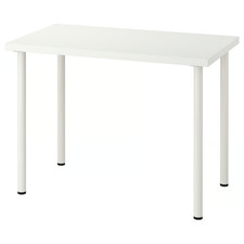 NEU IKEA weißer Tisch robuster leichter Schreibtisch verstellbare Füße 100x60 cm