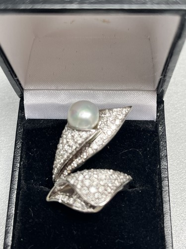 Exklusiver weißgold ring 750 - exklusiver, (750