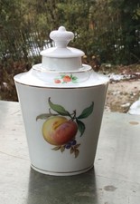 Meissen Teedose Obstmalerei h
