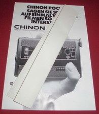 dachbodenfund prospekt film kamera chinon pocket 8  alt reklame werbung 70er
