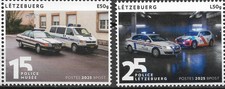 2025 Luxemburg Mi. 2396-7**MNH 25 Jahre Großherzogliche Polizei; 15 Jahre Polize