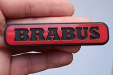 Brabus Logo Schriftzug Emblem aufkleber Heckklappe Heck für Smart 451 453 Rot