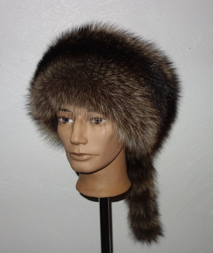 Waschbär pelz mütze - waschbär,