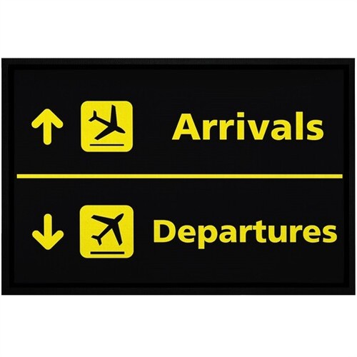 Fußmatte flughafen - fußmatte,