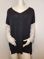 Object Collectors Item Oversized Pullover schwarz creme Gr. M, NP 89,99€ wie...