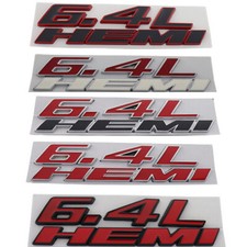Für Dodge 6.4L HEMI Schriftzug Embleme Aufkleber Logo Flache Badge Auto NEW