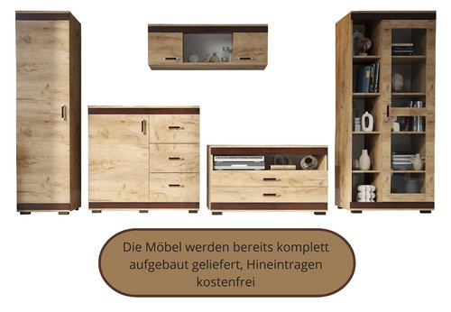 Wohnwand kombo teilig - wohnwand, kombo,