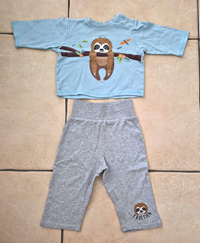 Line baby outfit set - baby, 74