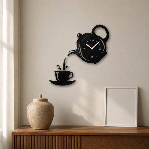 Teekannen-wanduhr