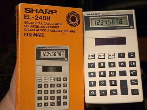 Vintage sharp 240h - sharp, solar