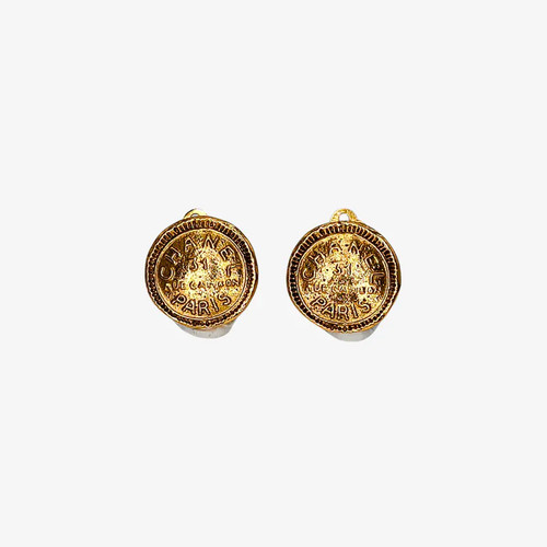 Chanel vintage ohrringe rund - vintage,