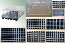 QuickPot Dänenmaß Anzuchtplatten Untersetzer Abdeckhauben versch. Ausführungen