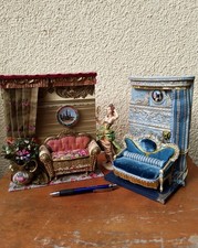 Miniaturen 1:12 Sofas Rokoko
