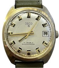 OSCO Herren Armbanduhr (34mm/Handaufzug) Werk läuft