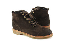Paul Green Gr.38,5 Uk.5,5 Damen Stiefel  Boots Wildleder Braun TOP  G 204