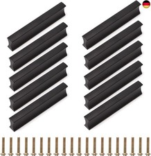 10 Stück Möbelgriffe Schwarz