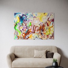 Großes Acrylbild abstraktes