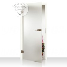 Glastür Satinato Weissglas