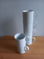 6 Becher Friesland Jeverland weiß stapelbar