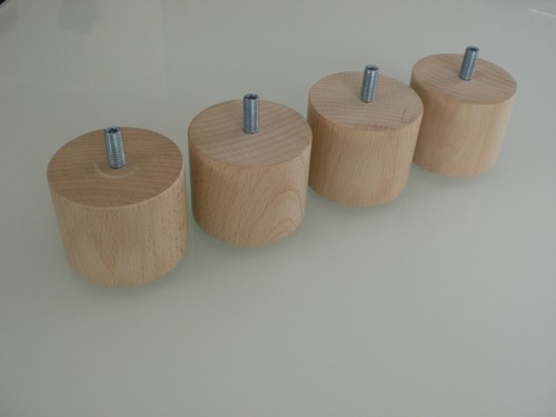 4er set buche - rund, 6cm