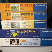 Set 5 Puzzle mit Tiermotiven