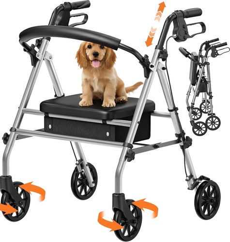 Rollator mit sitz und stauraum - mit,