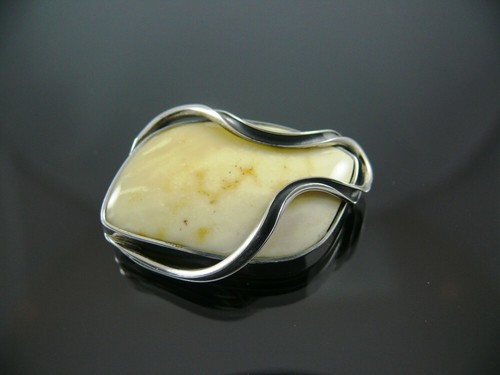 Bernstein brosche silber 925 - brosche,