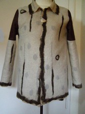 JACKE; FILZJACKE; Seide-Wolle