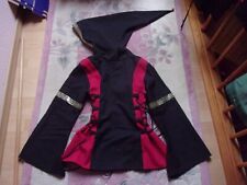 Mittelalter Tunika Hemd Corsage Schnürung Zipfelkapuze Trompetenärmel Gold Borte