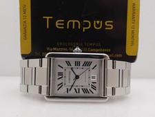 CARTIER TANK SOLO XL JUMBO 3515 BOX&PAPERS JAHR 2013 AUTOMATIK STAHL UHR