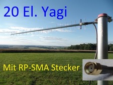 Super Power WLAN Yagi Antenne Richtantenne  19,5 dBi 2,4 GHz 2m H155 RP-SMA St.