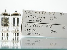 matched Pair Telefunken ECC82 12AU7 ribbed HiFi Tubes NOS testet Roe-V10 50th
