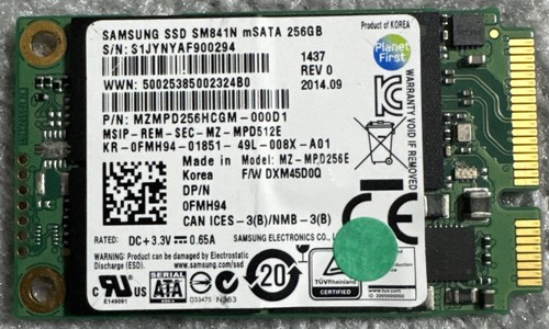 Samsung sm841n ssd 256gb msata - 256gb,