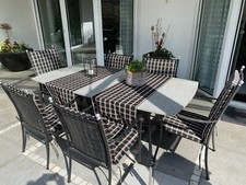 6 schicke Gartenpolster- 2 Normalgröße/2 Hochlehner/2 Liegen u.a. schönes Design