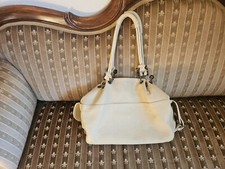 Made in Italy, Damentasche, Handtasche,creme , Vintage, Retro Look , Leder