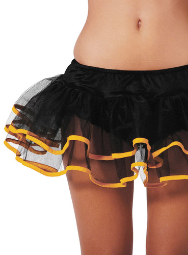 Petticoat schwarz gelb kurz - schwarz-gelb,