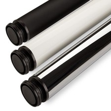 Tischbein Fuß Höhenverstellbar Ø 60 mm 4er Set Schwarz, Weiß oder Chrom B-Ware