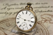 Schöne antike vergoldete Taschenuhr pocket watch
