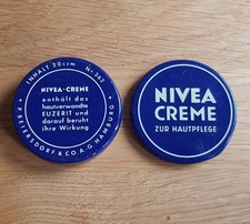 Nivea Creme alte Blechdose Probe Dose Nr.362 P. Beiersdorf & Co. AG Hamburg