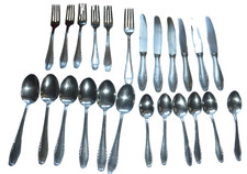 altes Smalcalda Besteck DDR Ähre Kornähre Rostfrei 24 Teile Messer Gabel Löffel