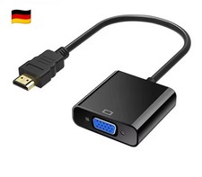 HDMI Auf zu VGA Stecker HD 1080p Adapter Konverter Audio Video Kabel Laptop PC