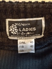 Cordrock Dunkelbraun Gr. 40